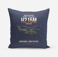Thumbnail for Airbus H215M design on navy blue pillow