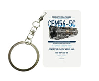 Thumbnail for CFM56-5C Key Chain design on white key chain