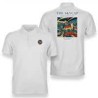 Thumbnail for VINTAGE G4101 - The Skycap - Double-Side Polo T-Shirt design on white