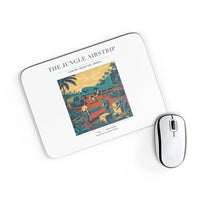 Thumbnail for VINTAGE G4524 - The Jungle Airstrip - Designed Mouse Pads design on white rectangle