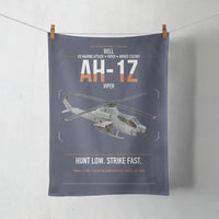 Thumbnail for Bell AH-1Z Viper design on navy blue towel