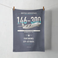 Thumbnail for BAe 146-300 design on navy blue towel