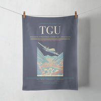 Thumbnail for Toncontín International Airport (TGU) design on navy blue towel