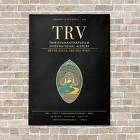 Thumbnail for Thiruvananthapuram International Airport TRV - Canvas Framed - Black