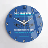 Thumbnail for Skyfront Perimeter 8 design on blue no frame wall clock
