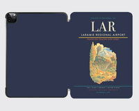 Thumbnail for Laramie Regional Airport (LAR) design on navy blue ipad tablet case
