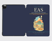 Thumbnail for San Sebastián Airport (EAS) design on navy blue ipad tablet case