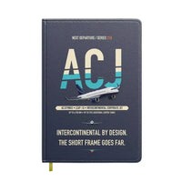 Thumbnail for Airbus ACJ319neo design on navy blue notebook