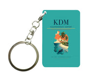 Thumbnail for Kaadedhdhoo Airport (KDM) design on turquoise key chain