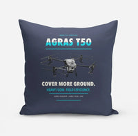 Thumbnail for DJI Agras T50 design on navy blue pillow