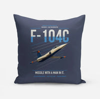 Thumbnail for F-104C Starfighter design on navy blue pillow