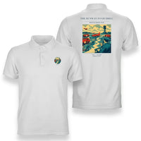 Thumbnail for VINTAGE G4461 - The Runway Foam Drill - Double-Side Polo T-Shirt design on white
