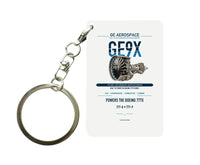 Thumbnail for GE9X Key Chain design on white key chain