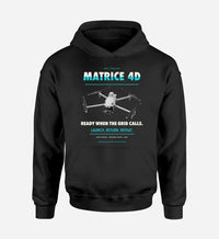 Thumbnail for DJI Matrice 4D design on black hoodie single side