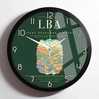 Thumbnail for Leeds Bradford Airport LBA Wall-Clock Framed - Dark Green