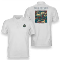 Thumbnail for VINTAGE G4170 - The Rivet Line - Double-Side Polo T-Shirt design on white
