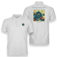Thumbnail for VINTAGE G4356 - The Hot Engine Tent - Double-Side Polo T-Shirt design on white