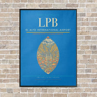 Thumbnail for El Alto International Airport LPB - Canvas Framed - Turquoise