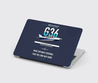 Thumbnail for Beechcraft Bonanza G36 design on navy blue MacBook case