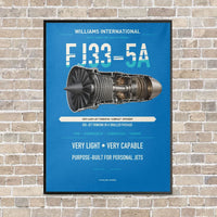 Thumbnail for FJ33-5A vertical canvas print - framed - turquoise background
