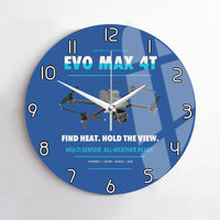 Thumbnail for Autel EVO Max 4T design on blue no frame wall clock