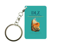 Thumbnail for Dalanzadgad Airport (DLZ) design on turquoise key chain