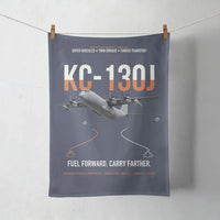 Thumbnail for KC-130J SUPER HERCULES design on navy blue towel