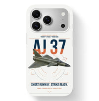 Thumbnail for Saab AJ 37 Viggen design on white magsafe iphone case, for iPhone 17 Pro