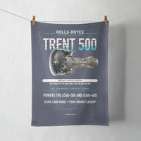 Thumbnail for TRENT 500 design on navy blue towel