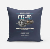 Thumbnail for CT7-9B design on navy blue pillow