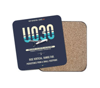 Thumbnail for Airbus U030 Flexrotor design on navy blue 1 piece coaster