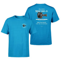 Thumbnail for TRENT XWB-84 design on turquoise t shirt