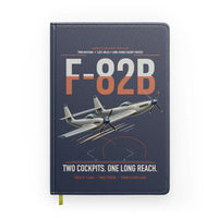 Thumbnail for F-82B Twin Mustang design on navy blue notebook