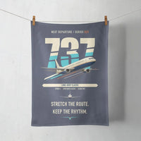Thumbnail for Boeing 737-400 Classic design on navy blue towel