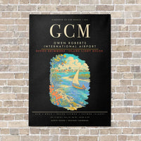 Thumbnail for Owen Roberts International Airport GCM - Canvas Framed - Black