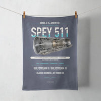 Thumbnail for SPEY 511 design on navy blue towel