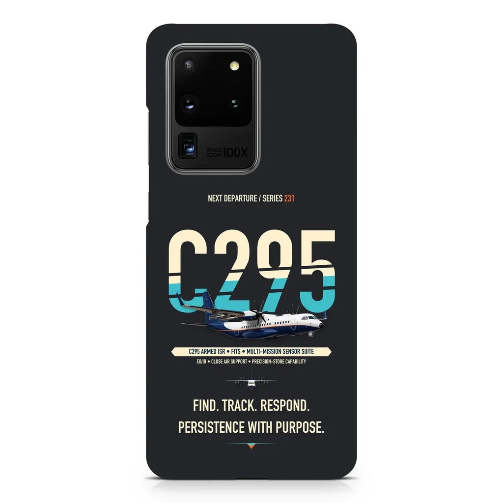 Airbus C295 Armed ISR design on samsung case - black