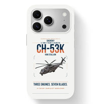 Thumbnail for Sikorsky CH-53K King Stallion design on white magsafe iphone case, for iPhone 17 Pro