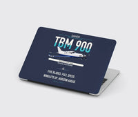Thumbnail for Daher TBM 900 design on navy blue MacBook case