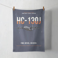 Thumbnail for HC-130J COMBAT KING II design on navy blue towel
