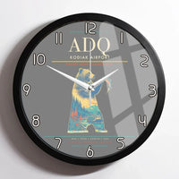 Thumbnail for Kodiak Airport ADQ Wall-Clock Framed - Gray