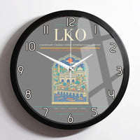 Thumbnail for Chaudhary Charan Singh International Airport LKO Wall-Clock Framed - Gray