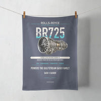 Thumbnail for BR725 design on navy blue towel