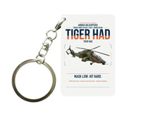Thumbnail for Airbus Helicopters Tiger HAD design on white designed key chain, double-side print
