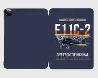 Thumbnail for F11C-2 Goshawk Dive from the High Hat design on navy blue ipad tablet case