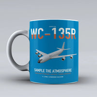Thumbnail for WC-135R Constant Phoenix design on turquoise ceramic mug, double-side print
