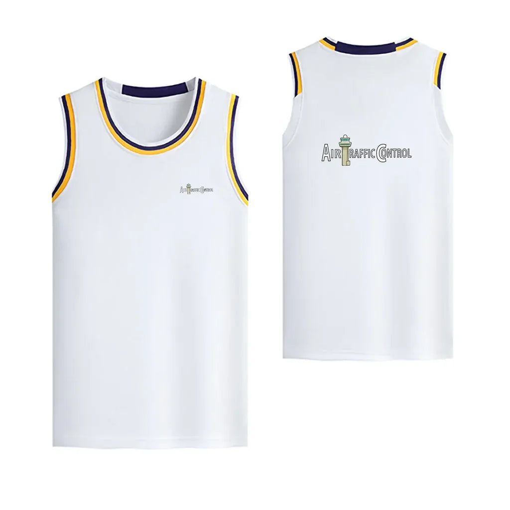 Air Traffic Control Designed Basketball Style Sports Tank Tops - view 16