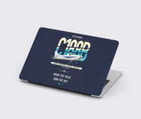 Thumbnail for Cessna A188B AgTruck design on navy blue MacBook case
