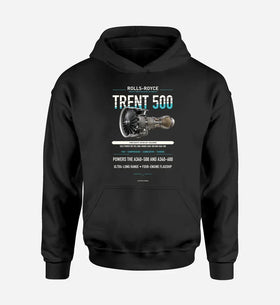 Single-Side Printing — Rolls-Royce TRENT 500 Engine Double-Side Hoodie
