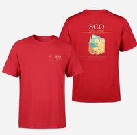 Thumbnail for Aktau Airport (SCO) design printed on red double-side t-shirt